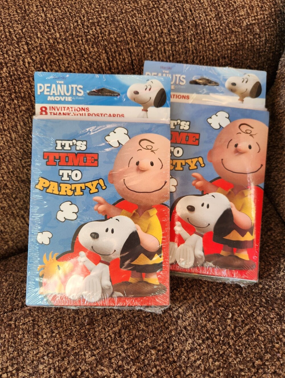 Peanuts Charlie Brown Party Invitations 2 Packs NWT